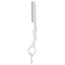 Professional Hair Cutting Scissors and Thinning Shears 2 in 1 Silver for Salon and Home Use