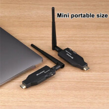 Transmissor e Receptor de Vídeo Sem Fio, Extensor Compatível com , Adaptador de Tela para TV, Conversor de DVD e PC para TV