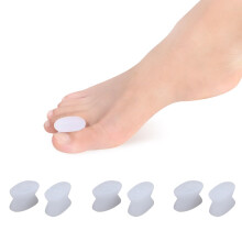 Toe Separators and Bunion Corrector Silicone Gel for Hallux Valgus Relief, 3 Pairs