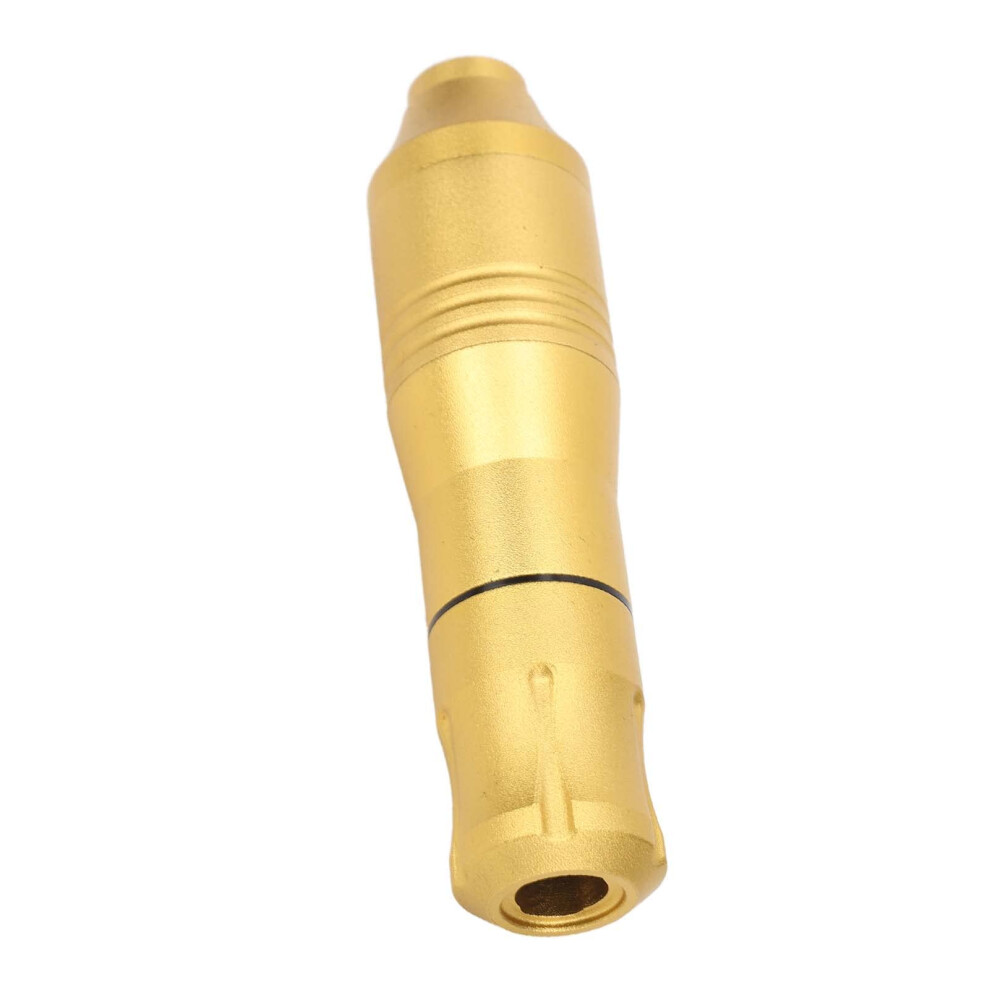 Gold Rotary Tattoo Machine Pen With Adjustable Needle Stroke And Ergonomic Grip For Shading And Lining