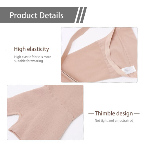 Compression Arm Sleeve with Adjustable Shoulder Strap XLarge, Lymphedema Relief Post Mastectomy Support 2