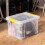 Strata Strata Stack Master Storage Box 35 Litre Durable Plastic Design Stackable & Lockable handle in yellow, Ideal for Home & Office Organization 31 H x 3