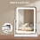 Emitto Hollywood Mirror Vanity Makeup Mirror with 6