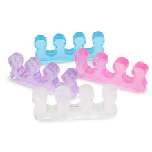 4 Pairs Toe Separators and Spacers for Precise Nail Polish Application, 4 Colors Reusable