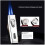 Butane Torch Lighter Windproof Double Jet Flame, Refillable Adjustable, Fuel Window, Black 2