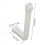 4Pcs White Waterproof Bed Sheet Holders Clips, 17.3x10x3.7cm 4