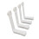 4Pcs White Waterproof Bed Sheet Holders Clips, 17.3x10x3.7cm 5