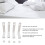 4Pcs White Waterproof Bed Sheet Holders Clips, 17.3x10x3.7cm 6