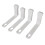4Pcs White Waterproof Bed Sheet Holders Clips, 17.3x10x3.7cm 8