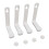 4Pcs White Waterproof Bed Sheet Holders Clips, 17.3x10x3.7cm 12