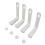 4Pcs White Waterproof Bed Sheet Holders Clips, 17.3x10x3.7cm 13