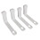 4Pcs White Waterproof Bed Sheet Holders Clips, 17.3x10x3.7cm 15
