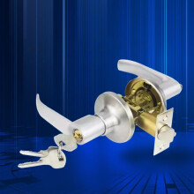 Aluminum Alloy Door Handle Lock Kit, Core Latch & Keys, for 25‑45mm Doors