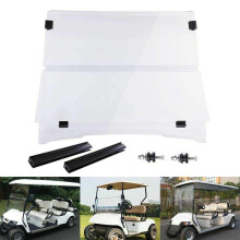 Folding Acrylic Windshield for EZGO TXT 19942014 Golf Cart Clear Fold Down Durable Easy Installation