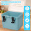 KTCINA Lockable Storage Box, Small Combination Safe Box with Combination Lock and Handle Medication Lockable Container Portable Locked Storage 4
