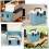 KTCINA Lockable Storage Box, Small Combination Safe Box with Combination Lock and Handle Medication Lockable Container Portable Locked Storage 5