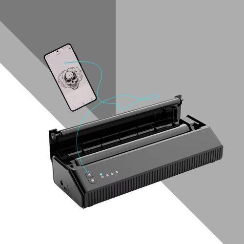 Wireless Tattoo Stencil Printer with Thermal Ink Printing, Bluetooth USB, Rechargeable Battery 2