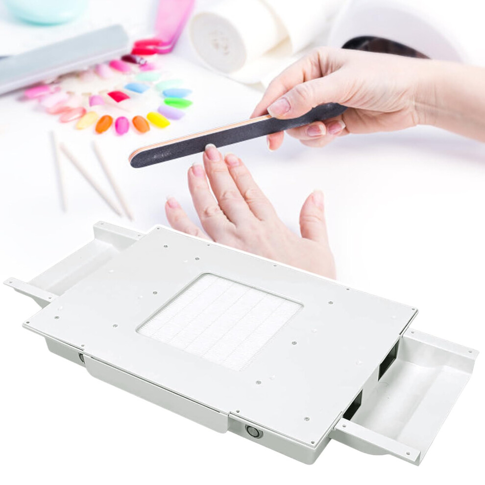 Professional Nail Dust Collector with Filter, Powerful Turbo Suction for Manicure Table and Salon