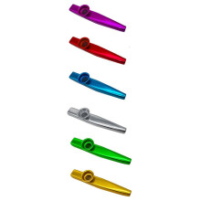 120-Pack Metal Kazoos with 120 Pcs Kazoo Flute Diaphragms 6 Colors,Good Companion for Ukulele, Violin, Guitar, Piano