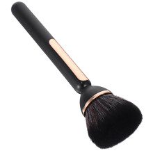 Makeup Powder Brush and Nail Dust Cleaning Brush Dual Purpose Soft Bristles Ergonomic Handle Black