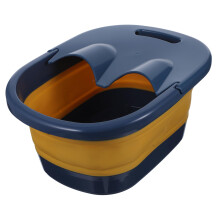 Collapsible Foot Bath Basin with Heat Retention, Foldable NonSlip Design for Home and Travel
