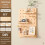 Solid Wood Pegboard Wall Organizer for Home Office Garage 40 x 60 cm 2