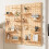 Solid Wood Pegboard Wall Organizer for Home Office Garage 40 x 60 cm 4