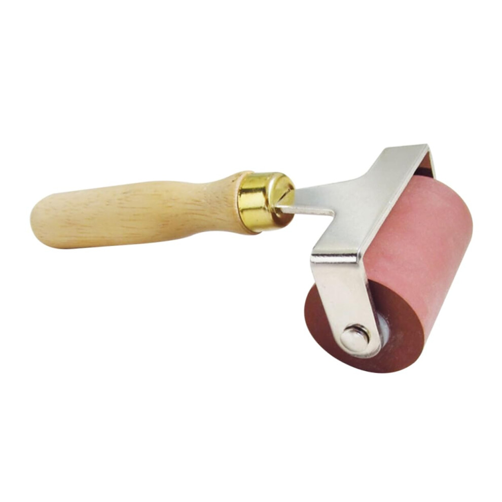Ink Roller Brayer With Ergonomic Wood Handle For Printmaking And Craft Stamping, Even Ink Coverage 9455672738798