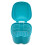 Denture Bath Box with Strainer Basket for Dentures, Retainers and Mouthguards, Teal 3