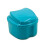 Denture Bath Box with Strainer Basket for Dentures, Retainers and Mouthguards, Teal 4