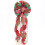 Christmas Tree Bow Buffalo Plaid Red Black Burlap 1 Pack 4