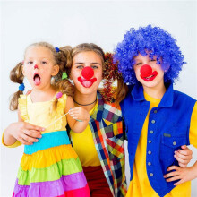 300 Pieces Red Clown Noses Cosplay Noses Foam Noses for Halloween Christmas Carnival Costume Party Dress