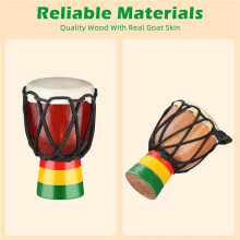 10 Pcs Instrument Necklaces Djembe Drum Pendant African Drum Wooden Necklace Drums and Percussion