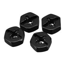20X Aluminum Alloy 12mm Combiner Wheel Hub Hex Adapter Upgrades for 144001 1/14 RC Car Spare Parts,Black