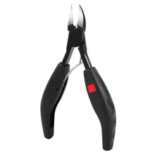Ingrown Toenail Clipper Stainless Steel Nail Nipper for Thick Nails Black Professional Pedicure
