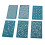 6pcs Polyester Clay Silk Screen Stencils, 9x15cm DIY Printing Kit 2
