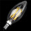 4X Dimmable E12 6W COB Edison Candle Flame Filament LED Light Bulb Lamp 10x3.5cm 3