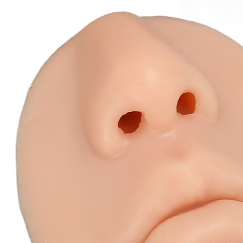 Silicone Ear & Nose Practice Model - Medium Skin, 9.3x6.8cm 2