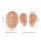 Silicone Ear & Nose Practice Model - Medium Skin, 9.3x6.8cm 6