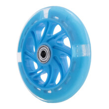 2Pair 120mm Children Scooter LED Lights Flashing Wheels with Bearings Front/Rear LED Flashing Scooter Wheels,