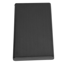 Tragbares USB 3.0 2,5" Aluminum-Festplattengehäuse 2TB Schwarz