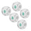 5Pcs Mahjong Wind Direction Dice, Transparent Plastic, 4.2cm 14