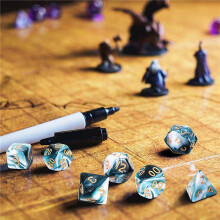 14 Stuks Dobbelstenen Set Polyhedrale Dobbelstenen Set Rollenspel Dobbelstenen Set voor DND Pathfinder Rollenspel RPG