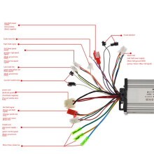 3X 36V 48V 350W E-Bike Borstelloze Controller 6 Buis Dual Mode voor Elektrische Fiets Scooter Snelheid Intelligente Dual Motor Deel