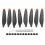 Double-Sided Stripe Drone Propellers for Mini 3 Pro 75x17mm Orange Tips 2