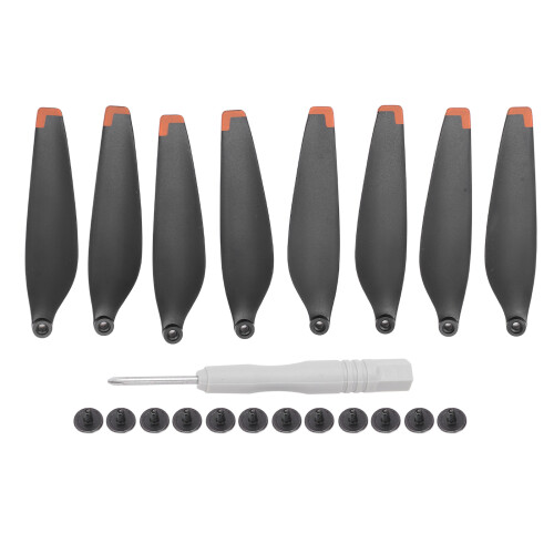 Double-Sided Stripe Drone Propellers for Mini 3 Pro 75x17mm Orange Tips 1