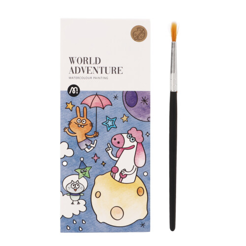 Kinder Aquarell-Malbuch-Set mit Pinsel, 19x7,8cm 1