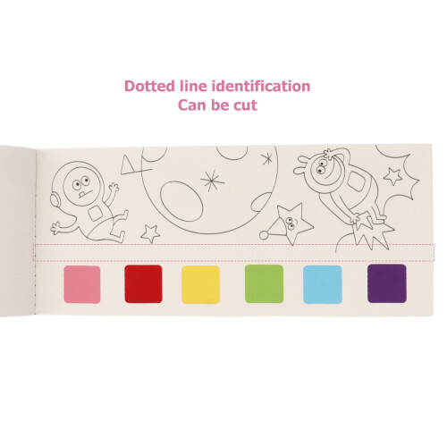 Kinder Aquarell-Malbuch-Set mit Pinsel, 19x7,8cm 2