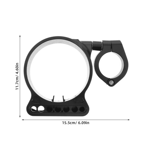 Support Indicateur Aluminium Noir - Installation DIY Sans Outils 1