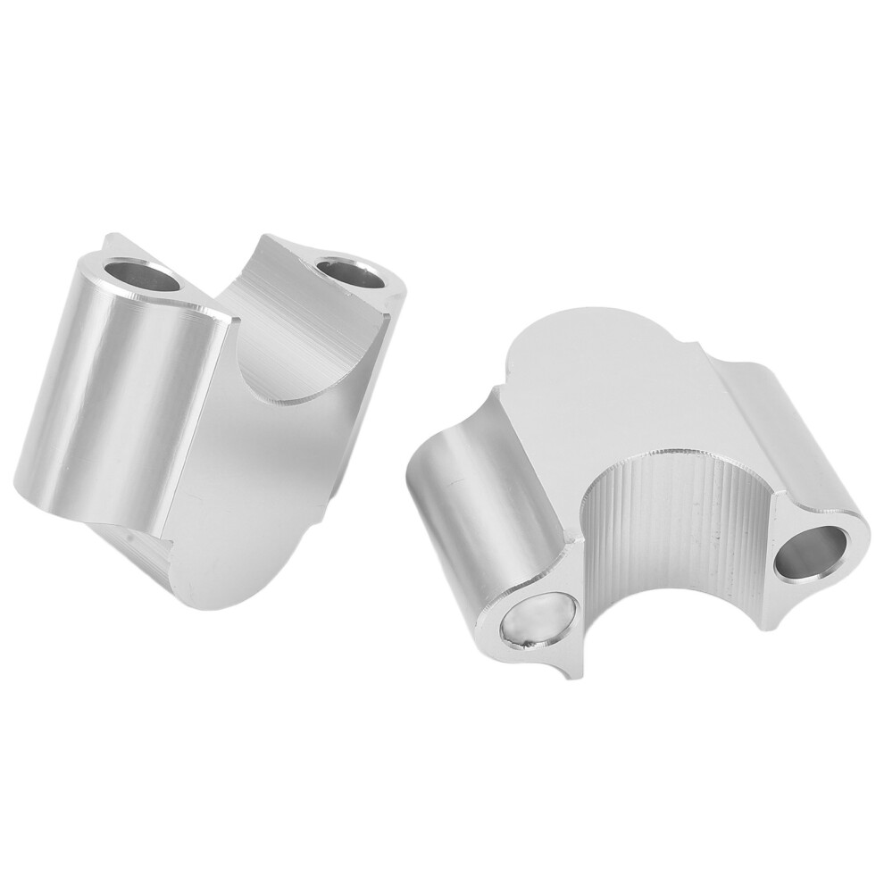 30Mm Handlebar Riser Clamp Silver 7790334049143